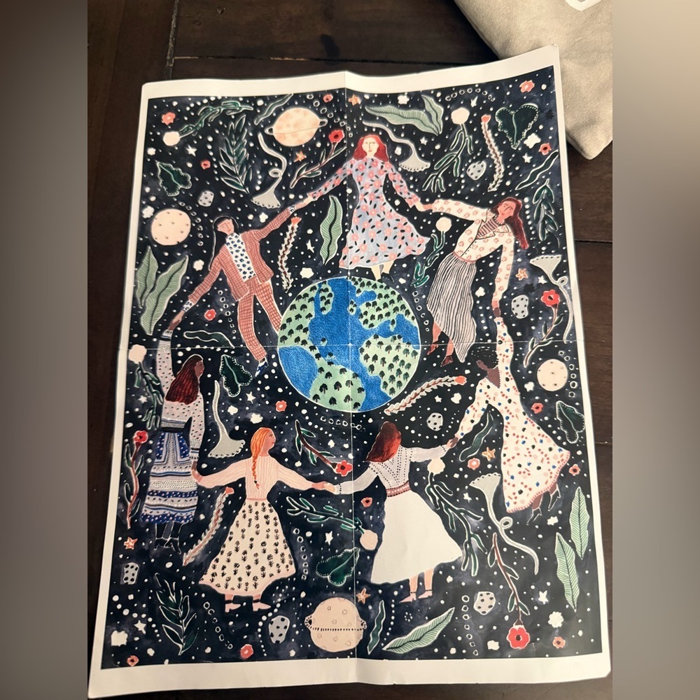 JIGGY Art Jigsaw Puzzle Complete Set w Glue Poster & Tray